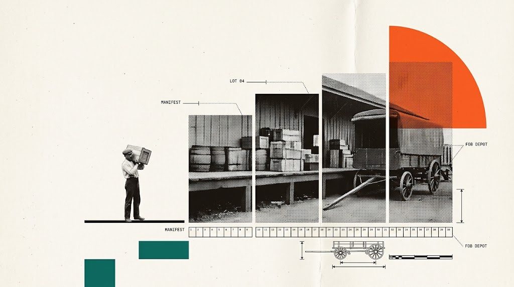 Freight depot, lot 84, manifest